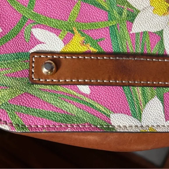 Dooney & Bourke Pink Floral Shoulder Bag - Picture 10 of 15